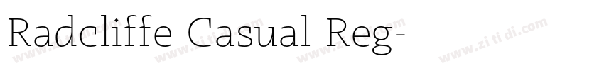 Radcliffe Casual Reg字体转换 Radcliffe Casual Reg字体转换